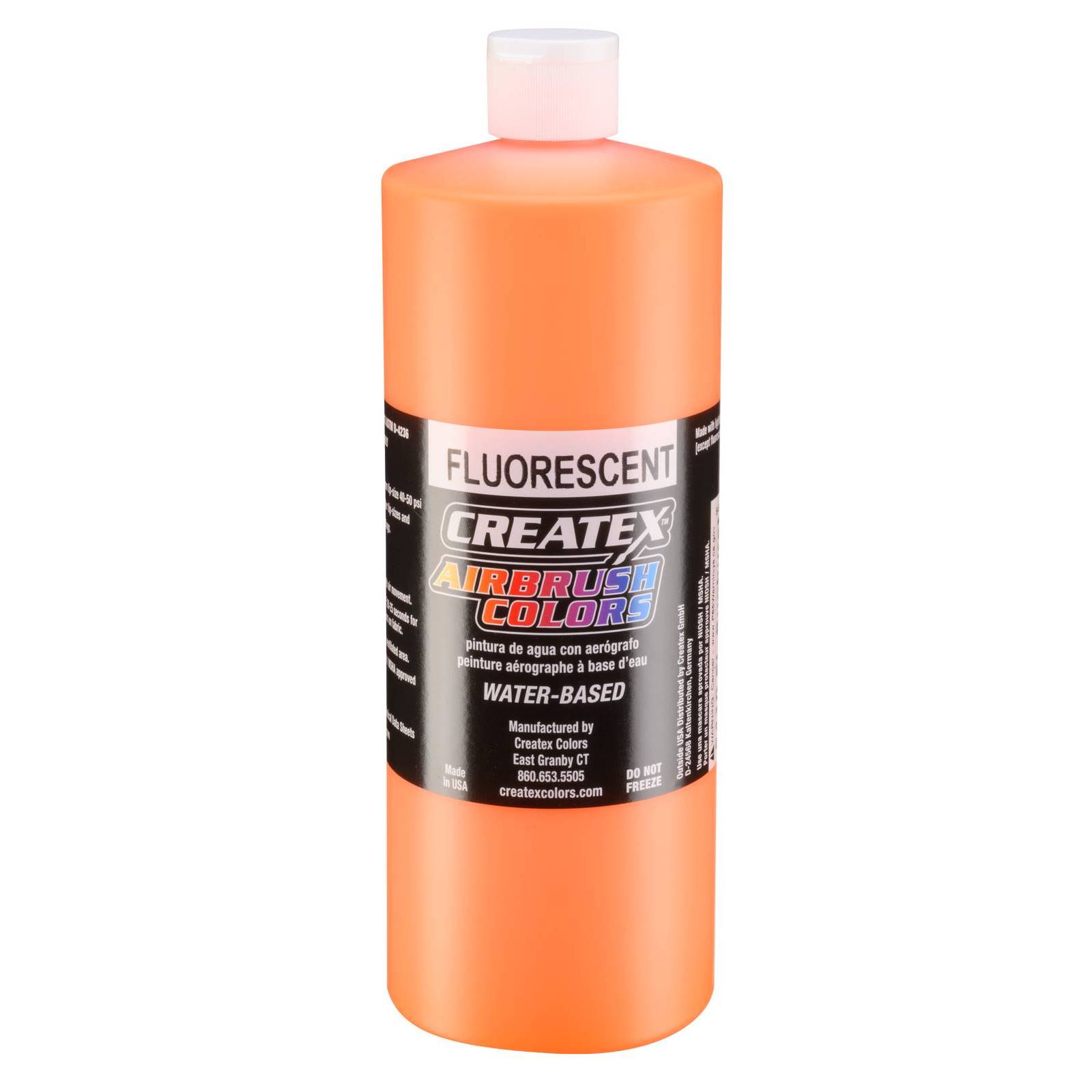 Createx Airbrush Paint 4oz Fluorescent Orange 